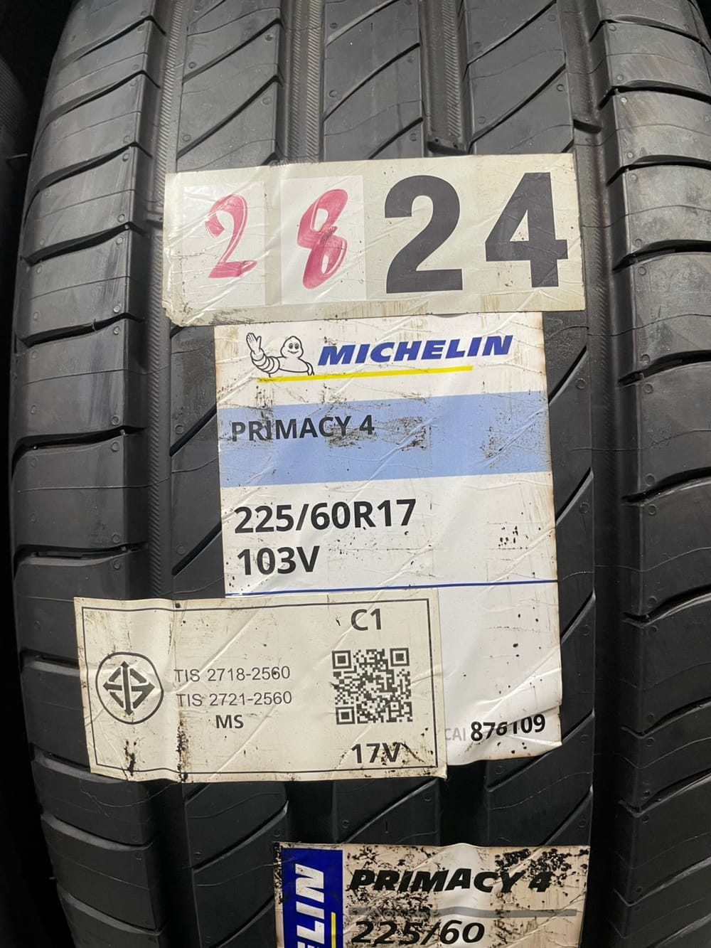 ยางรถยนต์ MICHELIN รุ่น PRIMACY4 ขนาด 225/50R18 จำนวน 4 เส้น 